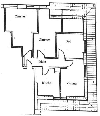 3-Zimmer-Wohnung im Dachgeschoss