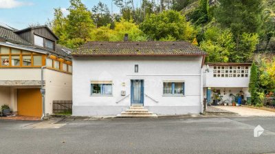 Einfamilienhaus in ruhiger Lage mit Garten und vielseitigem Nebengebäude mit Blick zur Rosenburg