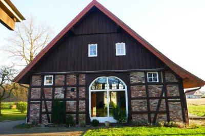 Gemütliches Fachwerkhaus in ruhiger Lage mit Blick auf Feld und Wald