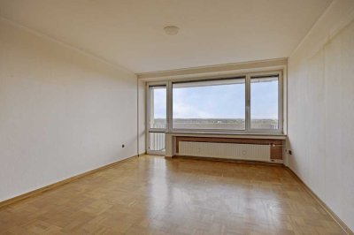 Renovierungsbedürftige 3 Zimmer Wohnung mit Blick über Köln