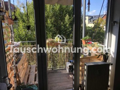 Tauschwohnung: 2RW mit Südbalkon in Pieschen gg 3RW m. Balkon in Trachau