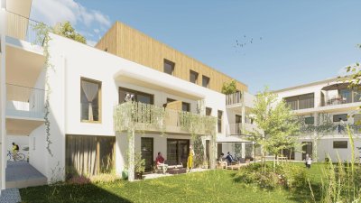 Green Living: Energieeffiziente Balkon-Wohnung mit eigenem Gartenanteil - zu kaufen in 2340 Mödling