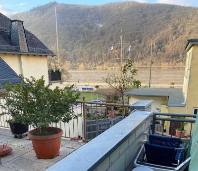 3-Zimmer-Wohnung mit Balkon/Terrasse und Rheinblick in Assmannshausen