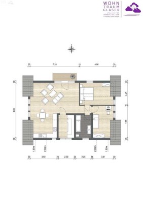 3 Zimmer - Wohntraum unterm Dach