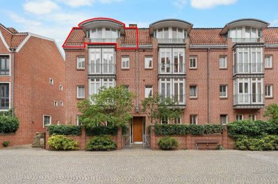 Bremen - Teerhof / Lichtdurchflutete Maisonettewohnung mit Balkon und Blick auf die kleine Weser