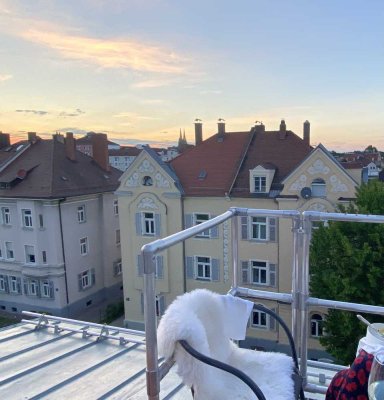 Kleine feine DG-ETW Altbau am Altstadtrand Dachterrasse Domblick Fußbodenheizung energetisch saniert