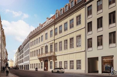 *Mietbeginn 01.02.2025* Penthouse-Wohnung auf 61m² direkt neben der Frauenkirche im Quartier-Hoym!