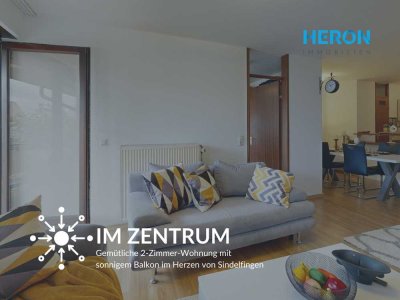 IM ZENTRUM - Gemütliche 2-Zimmer-Wohnung mit sonnigem Balkon im Herzen von Sindelfingen