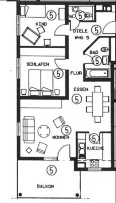 Exklusive, gepflegte 3-Raum-Wohnung mit Balkon in Pforzheim/Huchenfeld