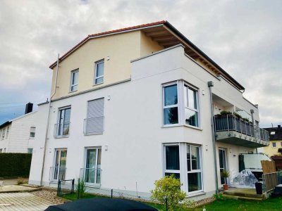 Neubau: Lichtdurchflutete Whg mit offenem Wohn-/Essbereich/Küche, Balkon, 2 Schlafzimmer, Dinkelsch