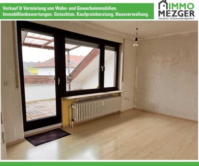 ++ Ruhige Dachgeschosswohnung am Ortsrand mit Garage ++