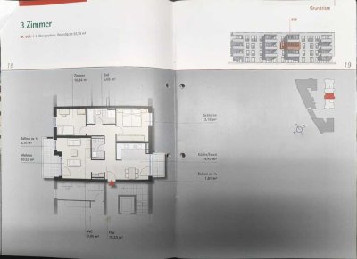 Geschmackvolle, neuwertige 3,5-Raum-Wohnung mit geh. Innenausstattung mit Balkon und EBK