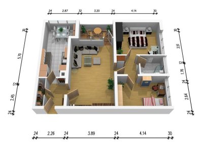 Großzügige 3 Zimmer Eigentumswohnung