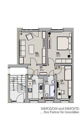 ***Neu renovierte 3 Zimmer Wohnung - Hochparterre***