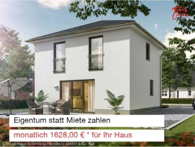 Eigentum statt Miete zahlen - monatlich 1.628,00 € * für Ihr Haus