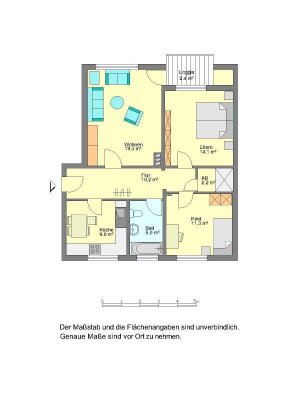 Renovierte 3 ZKB mit Balkon in Herford!