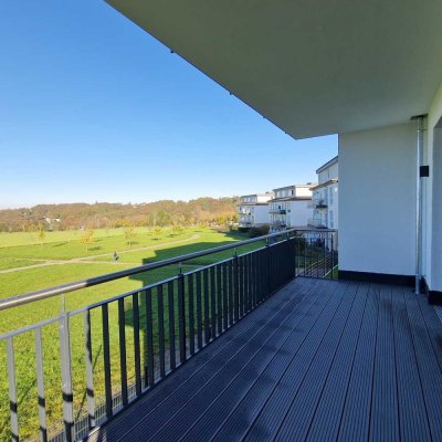 NEUBAU! Attraktive, helle 2-Zimmerwohnung mit großem Balkon und Weitblick in Bonn-Röttgen!