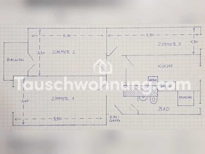 Tauschwohnung: 3-Raum-Wohnung