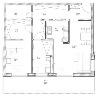 Erdgeschosswohnung zur Miete