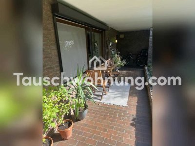 Tauschwohnung: Schöne 1,5-Zimmer-Wohnung mit Terrasse