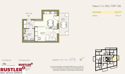 Wohnen mit Ausblick: Traumhafte Balkone im Projekt Schlosspark
Gemütliche 1-Zimmerwohnung