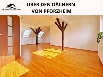 ÜBER DEN DÄCHERN - Gepflegte 5-Zimmer-Wohnung mit 2 Dachterrassen, EBK und Aufzug