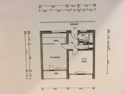 Gepflegte 2-Zimmer-Wohnung mit Balkon in Aachen (keine WG möglich)