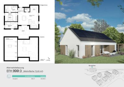 Alternativbebauung zum DHH3&4 - Bungalow eco D