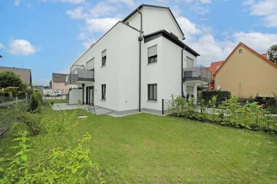 Hochwertige Gartenwohnung mit Terrasse+sonnigem Südgarten in ruhiger, grüner Toplage in Karlsfeld