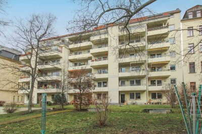 Kapitalanleger aufgepasst! Vermietete 2-Raum-ETW mit Balkon in der beliebten Südvorstadt