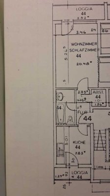 Helle, sanierte 1-Zimmer-Wohnung mit 2 Loggia in Langen-Geestland, Lilienweg, in ruhiger Lage