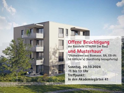 Offene Besichtigung der Baustellen sowie Musterhaus (kurzfr. bezugsf.), So 20.10.24  11 bis 13 Uhr