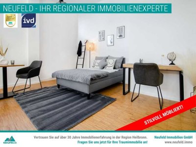 Möblierte 2- Zimmer Wohnung mit tollem Balkon zu vermieten !