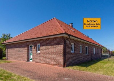 Attraktive, moderne Doppelhaushälfte in bevorzugter Wohnlage von Norden in Richtung Norddeich!