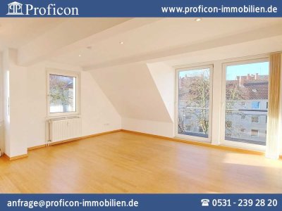 In TOP-Lage: Gepflegte 3-Zimmer-Dachgeschoss-Maisonette mit Balkon, EBK und PKW-EP zu mieten!