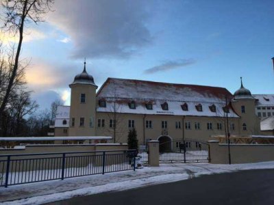 Schloss Mering - Traumhaft wohnen - 2,5 Zimmer, Terrasse, Stellplatz, Schlosspark, EBK