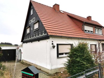 gemütliches Einfamilienhaus (DHH)  in ruhiger Lage in Ebersdorf bei Löbau mit 600 qm Grundtsück