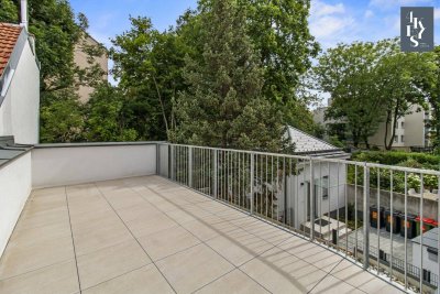 Erstbezug: 2-Zimmerwohnung mit großzügiger Terrasse mit Blick ins Grüne - "La Piccola Casa" - Klimaaktiv Gold - Living at Schloss Hetzendorf