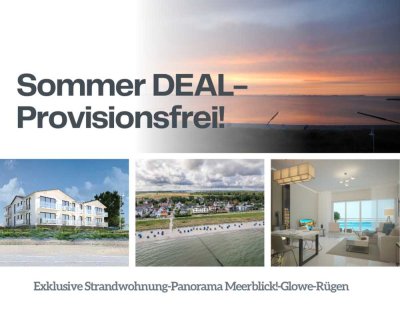 Letzte 4 Zi! NEUBAU-Strandwohnung 129m², 1. Reihe, Meerblick, Kamin, 2 Balkone! Ab 09-2024!