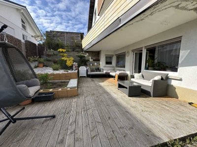 3,5 Zimmerwohnung mit großer Gartenterrasse und  Garten