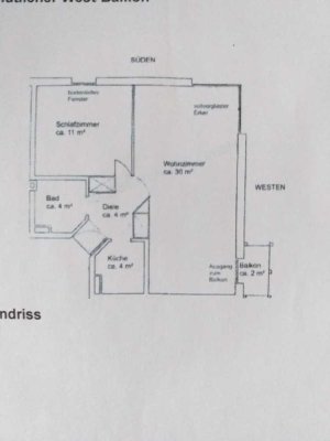 Sanierte 2-Zimmer-Wohnung mit Balkon und Einbauküche in Gerstsried