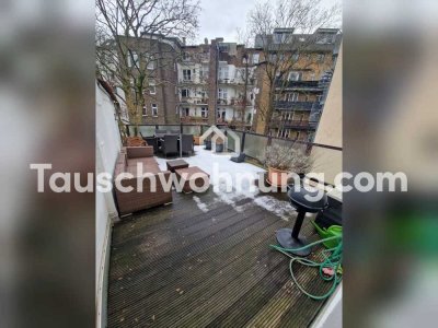 Tauschwohnung: Schöne Wohnung direkt in Pempelfort mit großer Terrasse