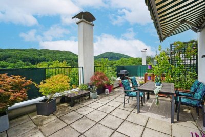 Dachterrasse mit Grünblick - Eine Traumwohnung für ruhesuchende Paare!