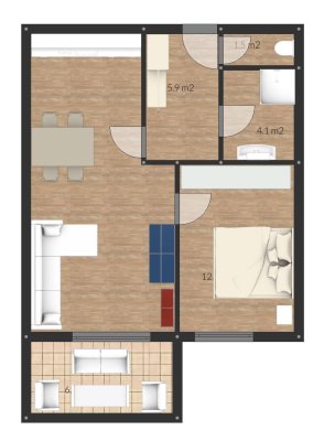 Moderne 3 Zimmer Wohnung in St.Magdalen !