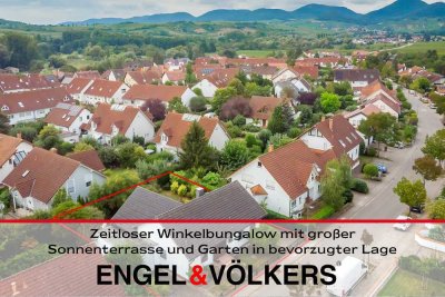 Zeitloser Winkelbungalow mit großer Sonnenterrasse und Garten in bevorzugter Lage