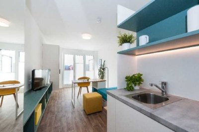 Stilvolle 1-Zimmer-Wohnung mit Balkon und Einbauküche in Erlangen