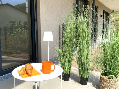 Frühstück im eigenen Garten mit Wienerwaldblick - moderne Einbauküche - zu kaufen in 2391 Kaltenleutgeben