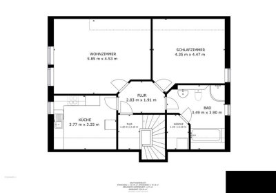 Freundliche und gepflegte 2-Zimmer-Dachgeschosswohnung in Weitenhagen