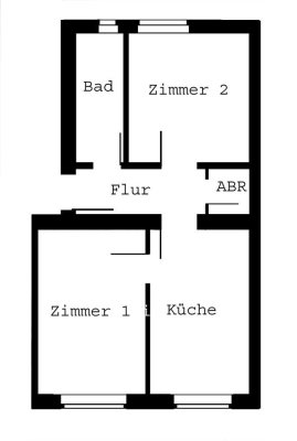 Unterbilk: ruhige und helle 2-Zimmer-Erdgeschoßwohnung mit Wohnküche