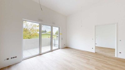 DÖRNIGHEIMER HÖFE | Geschmackvoll Wohnen in 2 Zi.-Neubauwohnung mit eigenem Gartenanteil